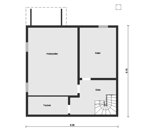 Fertighaus E 15-158.3 - Modernes Satteldachhaus von SchwörerHaus Schlüsselfertig ab 388520€, Satteldach-Klassiker Grundriss 3