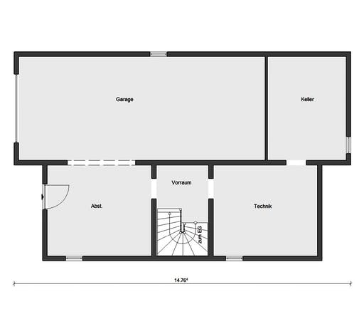 Fertighaus E 15-217.1 - Fertighaus mit 200 qm von SchwörerHaus Schlüsselfertig ab 597828€, Pultdachhaus Grundriss 3