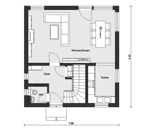 Schwörer - E20-108.4 Foorplan 1