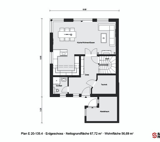 Schwörer - E 20-135.4 Floorplan 1