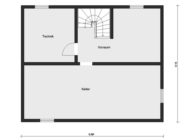 Fertighaus E 20-144.6 - Moderner Bauhausstil von SchwörerHaus Schlüsselfertig ab 335300€, Cubushaus Grundriss 3