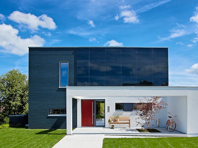 Fertighaus E 20-156.5 - Schwörer-Haus Cube von SchwörerHaus Schlüsselfertig ab 493797€, Cubushaus Außenansicht 1