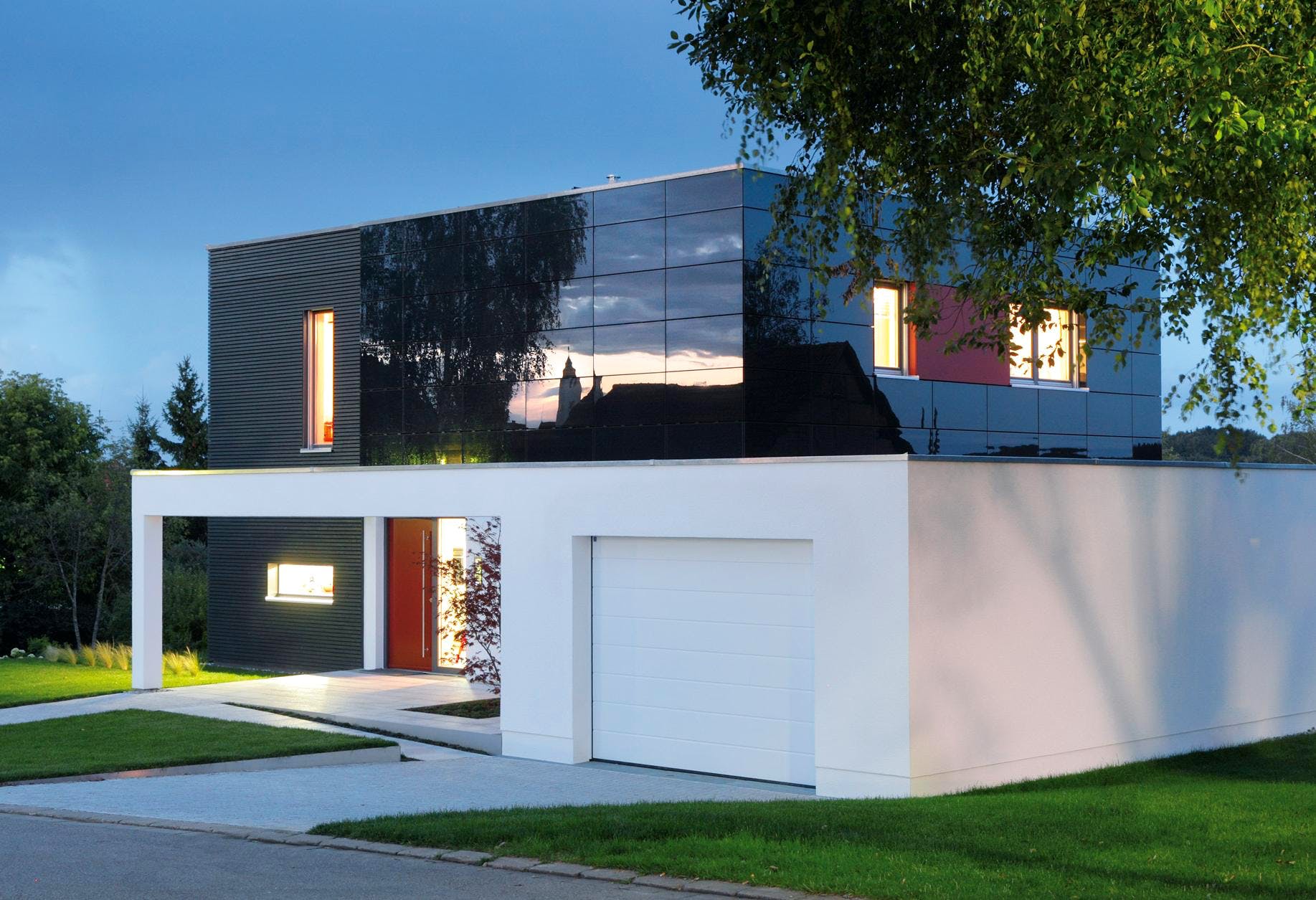 Fertighaus E 20-156.5 - Schwörer-Haus Cube von SchwörerHaus Schlüsselfertig ab 552700€, Cubushaus Außenansicht 2
