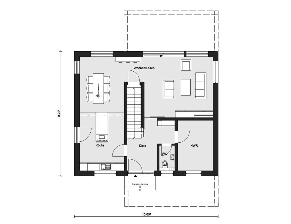 Fertighaus E 20-156.5 - Schwörer-Haus Cube von SchwörerHaus Schlüsselfertig ab 552700€, Cubushaus Grundriss 1