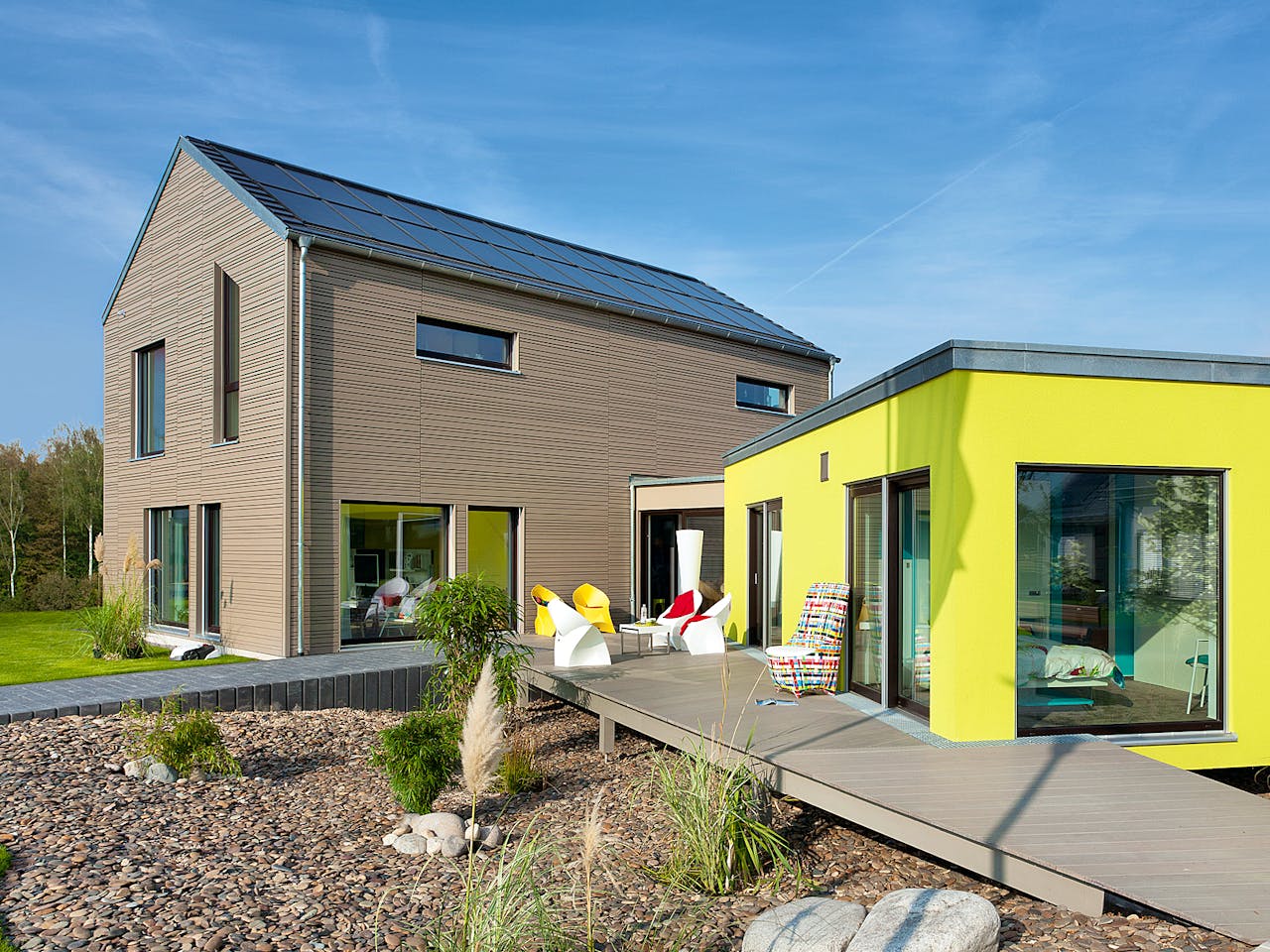 Fertighaus E 20-161.2 - Musterhaus Köln-Frechen von SchwörerHaus Schlüsselfertig ab 822707€, Außenansicht 1