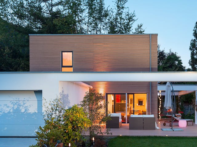 Fertighaus E 20-176.2 - Markantes Fertighaus als Kubus von SchwörerHaus Schlüsselfertig ab 541221€, Cubushaus Außenansicht 1