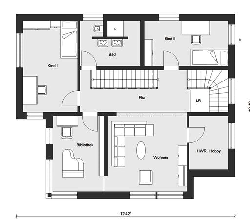 Fertighaus E 20-189.3 - Kubushaus von SchwörerHaus Schlüsselfertig ab 824901€, Cubushaus Grundriss 2