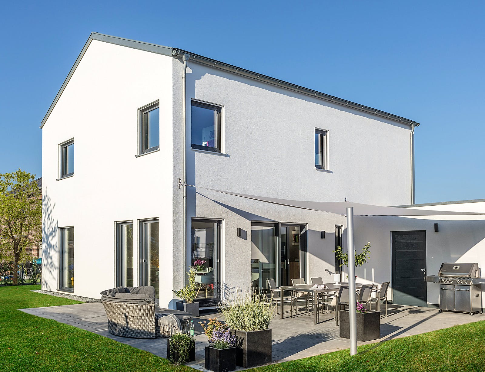 Fertighaus E 20-150.6 - Fertighaus individuell geplant von SchwörerHaus Schlüsselfertig ab 430800€, Außenansicht 1