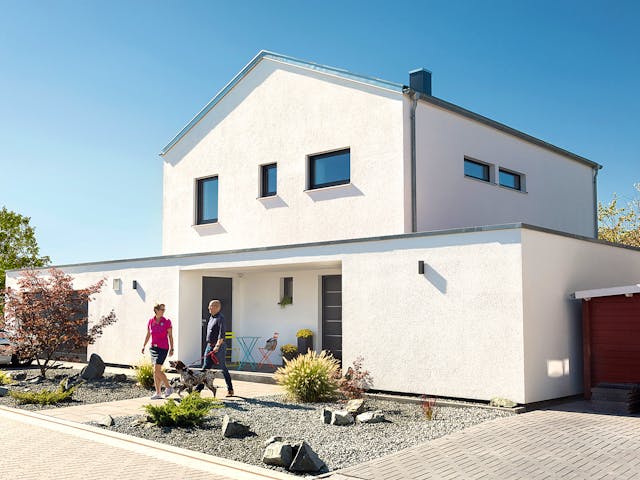 Fertighaus E 20-150.6 - Fertighaus individuell geplant von SchwörerHaus Schlüsselfertig ab 440372€, Außenansicht 2