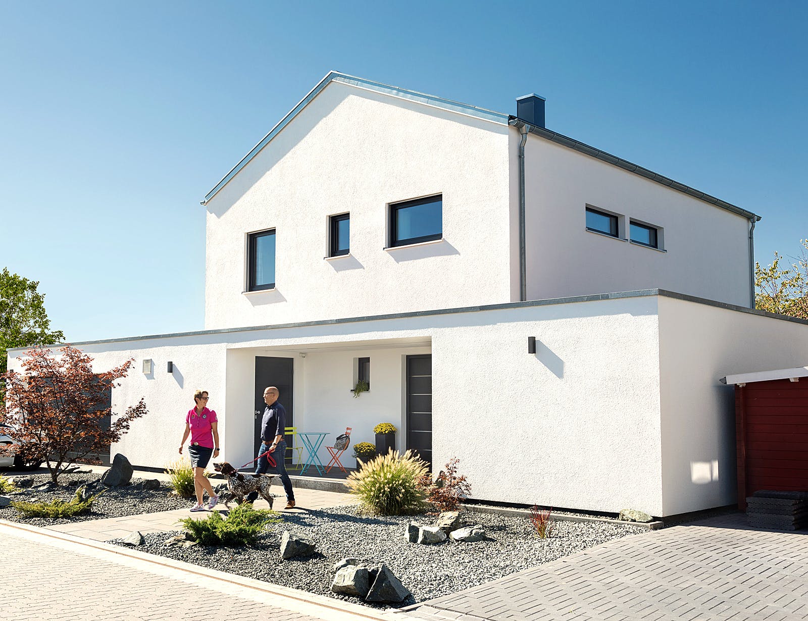 Fertighaus E 20-150.6 - Fertighaus individuell geplant von SchwörerHaus Schlüsselfertig ab 430800€, Außenansicht 2