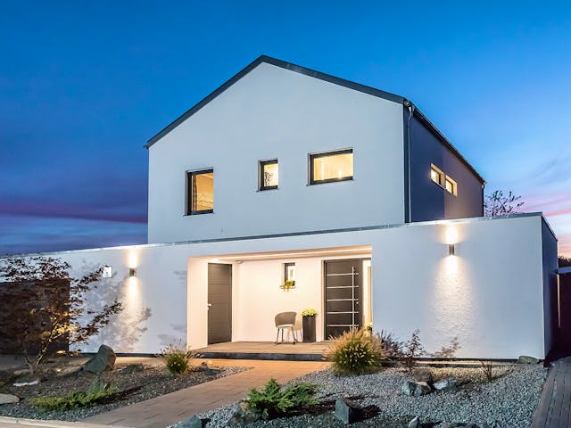 Fertighaus E 20-150.6 - Fertighaus individuell geplant von SchwörerHaus Schlüsselfertig ab 440372€, Außenansicht 3