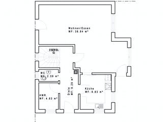 Fertighaus SD121 von Sachsenheimer Fertighaus Schlüsselfertig ab 184280€, Satteldach-Klassiker Grundriss 2