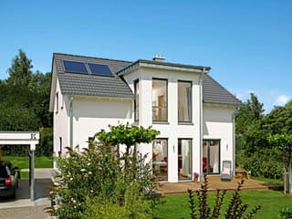 Fertighaus Seebronn von Keitel-Haus, Satteldach-Klassiker Außenansicht 2