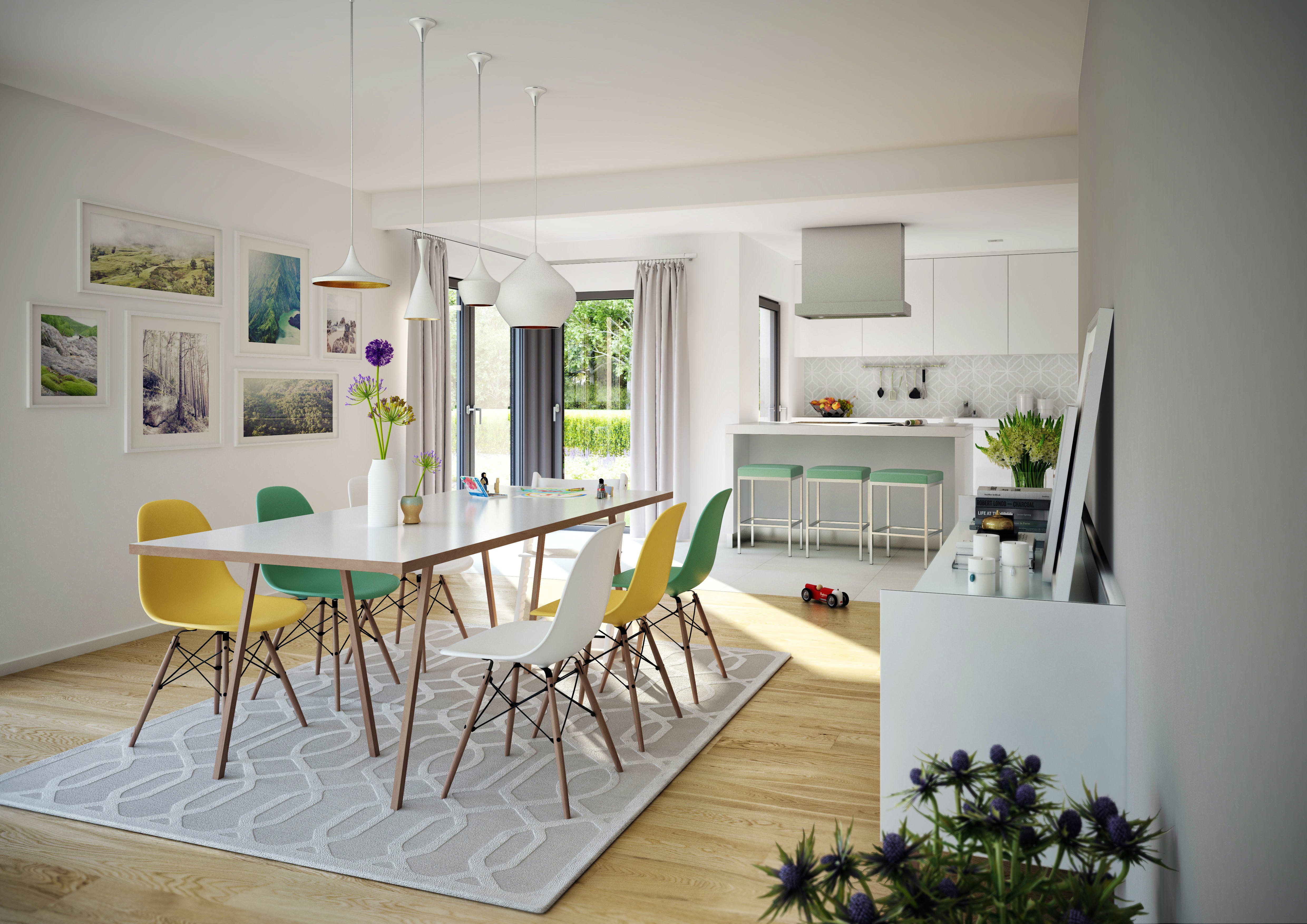 Fertighaus Selection-E-169 E6 von SCHWABENHAUS Schlüsselfertig ab 474705€, Pultdachhaus Innenansicht 1