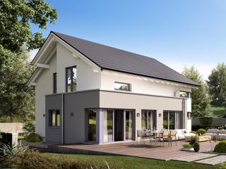 Fertighaus Selection-E-175 Entwurf 2 von SCHWABENHAUS Schlüsselfertig ab 351609€, Satteldach-Klassiker Außenansicht 1