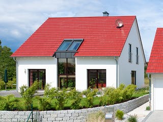 Fertighaus Sennfeld von Albert Haus Schlüsselfertig ab 262920€, Satteldach-Klassiker Außenansicht 1