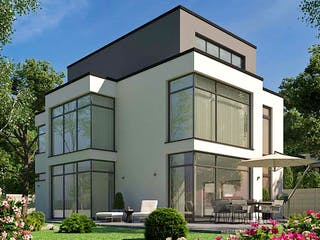 Massivhaus Sententia von AUREA Massivhaus, Cubushaus Außenansicht 1