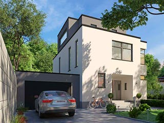 Massivhaus Sententia von AUREA Massivhaus, Cubushaus Außenansicht 2