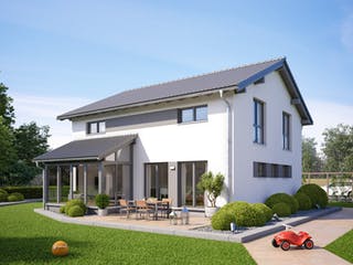 Fertighaus SENTO 401 von FingerHaus, Satteldach-Klassiker Außenansicht 1