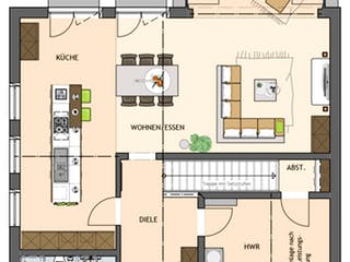 Fertighaus SENTO 401 von FingerHaus, Satteldach-Klassiker Grundriss 1