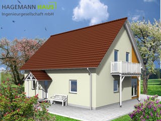 Fertighaus Sento von Hagemann Haus Schlüsselfertig ab 197000€, Satteldach-Klassiker Außenansicht 3