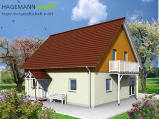 Fertighaus Sento von Hagemann Haus Schlüsselfertig ab 197000€, Satteldach-Klassiker Außenansicht 2