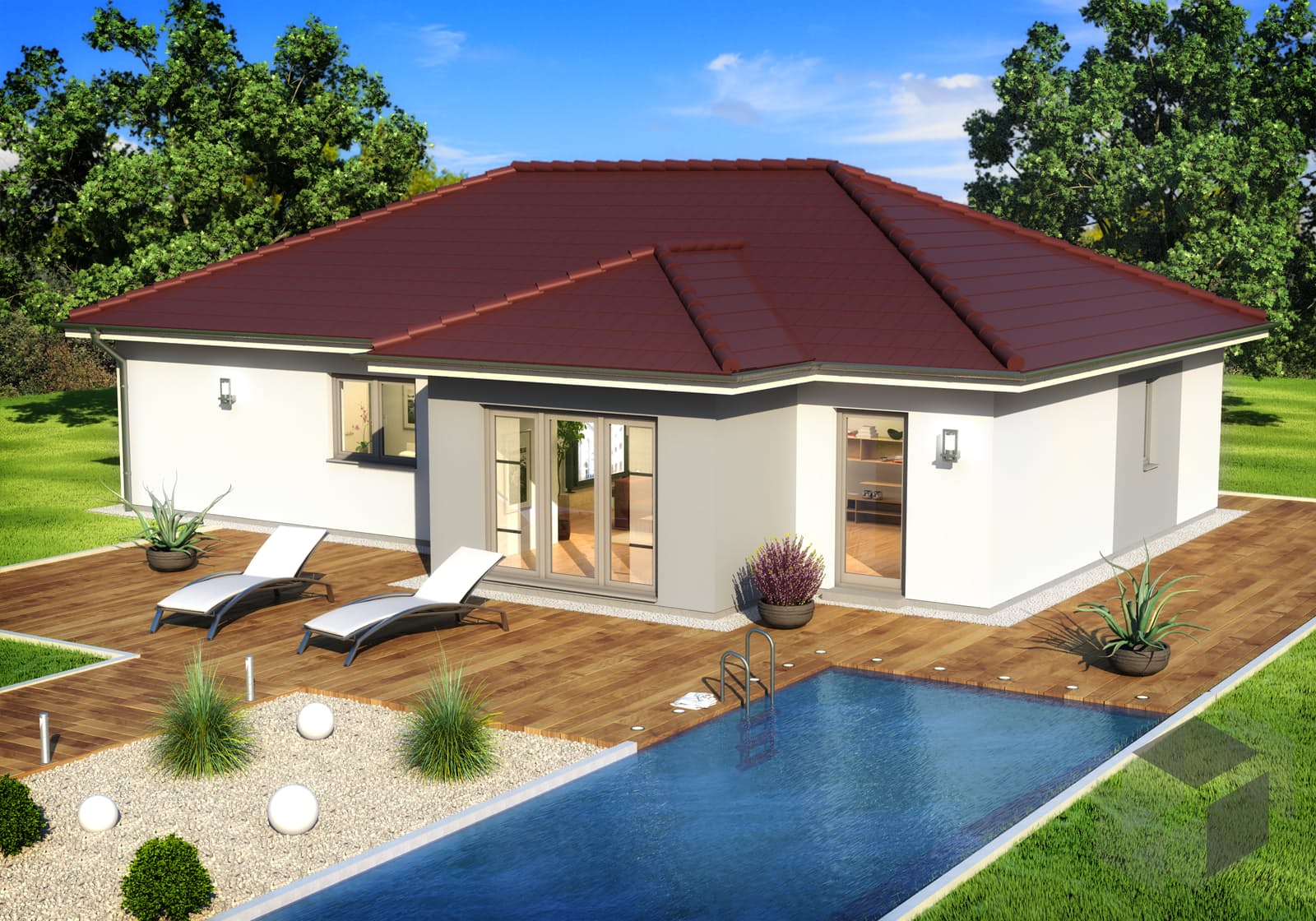 SH 107 B (mit Wintergarten) von ScanHaus Marlow | Fertighaus.de SH 107 B (mit Wintergarten) von ScanHaus Marlow | Fertighaus.de