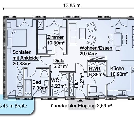 SH 100 B Var. B Floorplan 1