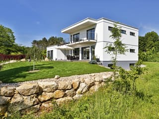 Fertighaus Sigmaringen von Regnauer Hausbau Schlüsselfertig ab 540930€, Cubushaus Außenansicht 5