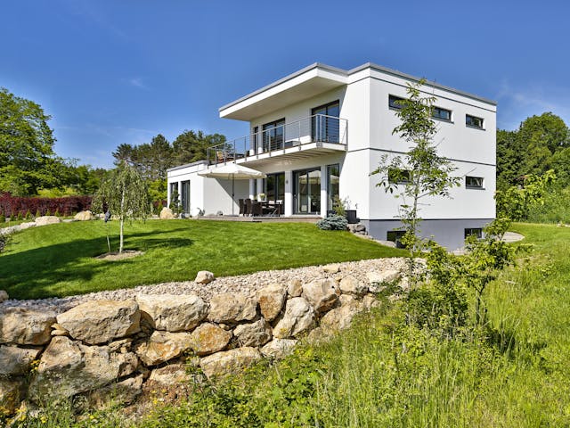 Fertighaus Sigmaringen von Regnauer Hausbau Schlüsselfertig ab 540930€, Cubushaus Außenansicht 5