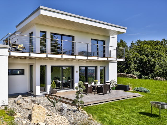 Fertighaus Sigmaringen von Regnauer Hausbau Schlüsselfertig ab 540930€, Cubushaus Außenansicht 6