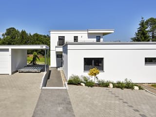 Fertighaus Sigmaringen von Regnauer Hausbau Schlüsselfertig ab 540930€, Cubushaus Außenansicht 3