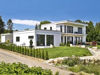 Fertighaus Sigmaringen von Regnauer Hausbau Schlüsselfertig ab 540930€, Cubushaus Außenansicht 2