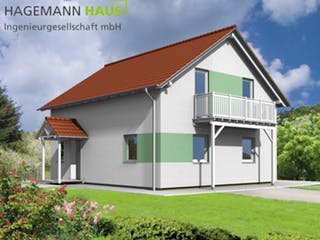 Fertighaus Sime von Hagemann Haus Schlüsselfertig ab 158100€, Satteldach-Klassiker Außenansicht 3