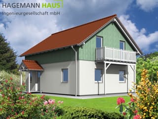 Fertighaus Sime von Hagemann Haus Schlüsselfertig ab 158100€, Satteldach-Klassiker Außenansicht 2