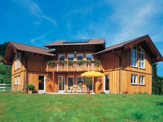 Fertighaus Singer von Keitel-Haus, Blockhaus Außenansicht 2