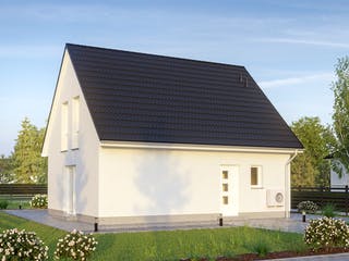 Massivhaus Alto 300 von Hausbau Düren Schlüsselfertig ab 199603€, Satteldach-Klassiker Außenansicht 1