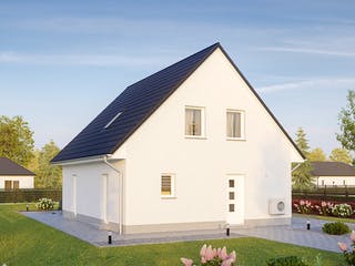 Massivhaus Alto 520 von Hausbau Düren Schlüsselfertig ab 229916€, Satteldach-Klassiker Außenansicht 1