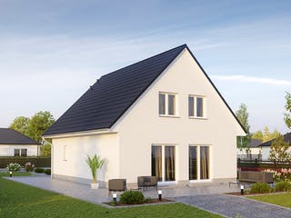 Massivhaus Alto 520 von Hausbau Düren Schlüsselfertig ab 229916€, Satteldach-Klassiker Außenansicht 2
