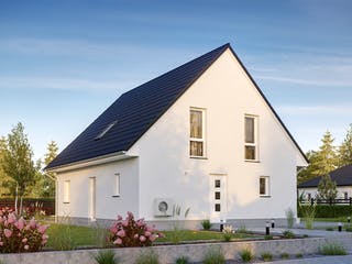 Massivhaus Alto 631 von Hausbau Düren Schlüsselfertig ab 263070€, Satteldach-Klassiker Außenansicht 2