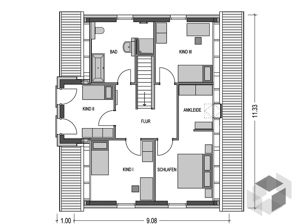 Alto 631 von Hausbau Düren Grundriss
