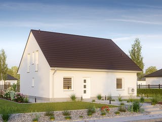 Massivhaus Alto F11 von Hausbau Düren Schlüsselfertig ab 270413€, Satteldach-Klassiker Außenansicht 3
