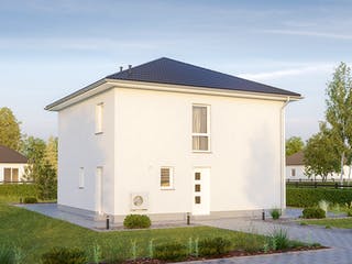 Massivhaus Arcus 130 von Hausbau Düren Schlüsselfertig ab 249384€, Stadtvilla Außenansicht 2
