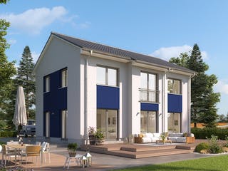 Massivhaus Calvus 530 von Hausbau Düren Schlüsselfertig ab 270763€, Satteldach-Klassiker Außenansicht 1