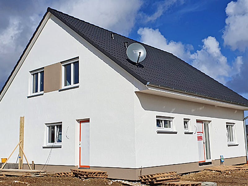 Baustelle Satteldachhaus von Hausbau Düren