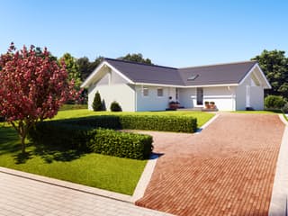 Fertighaus Musholm 141+22 von EBK Haus, Bungalow Außenansicht 2