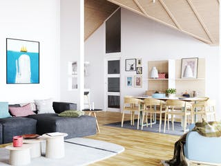 Fertighaus Musholm 141+22 von EBK Haus, Bungalow Innenansicht 2