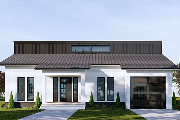 Weißes Einfamilienhaus von SmartHome Designhaus