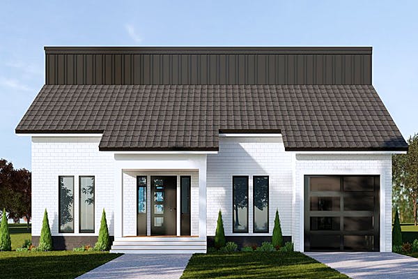 Weißes Einfamilienhaus von SmartHome Designhaus