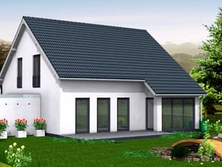 Fertighaus Sofia 150 von Klaus Kowalski Immobilien Schlüsselfertig ab 194698€, Satteldach-Klassiker Außenansicht 1